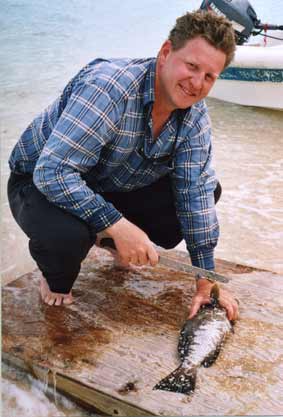 Byron-cutting-fish