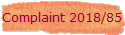 Complaint 2018/85
