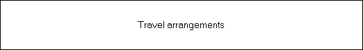 Travel arrangements